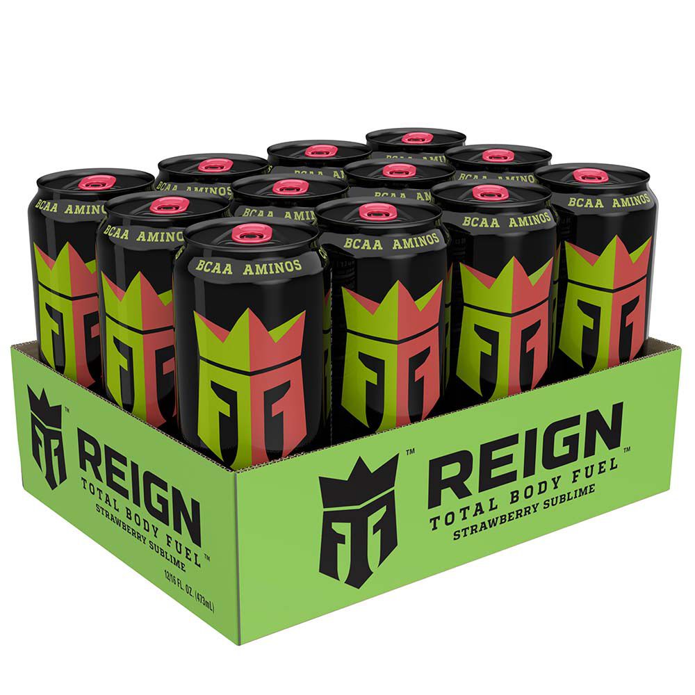 503321 Reign Try Reign Strawberry Sublime at GNC! With BCAAs, 300mg natural caffeine, CoQ10